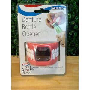 New  Denture Bottle Opener Pink Gag Gift Party